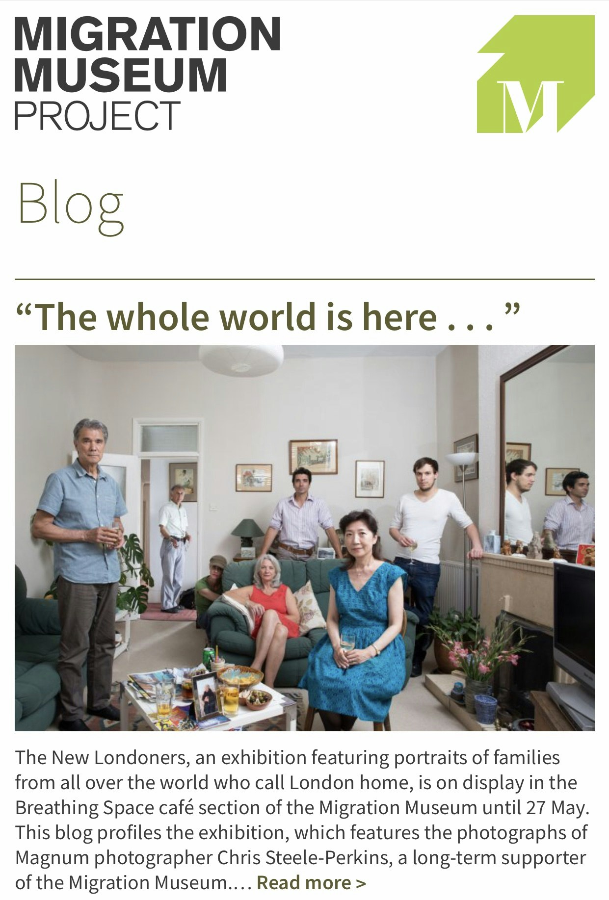 Migration Museum Blog