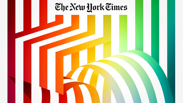NEW YORK TIMES, 50 YEARS OF PRIDE COVER