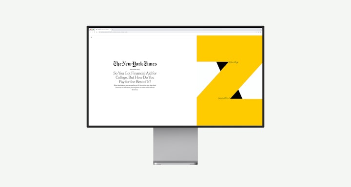 NEW YORK TIMES, EDUCATING GENERATION Z COVER