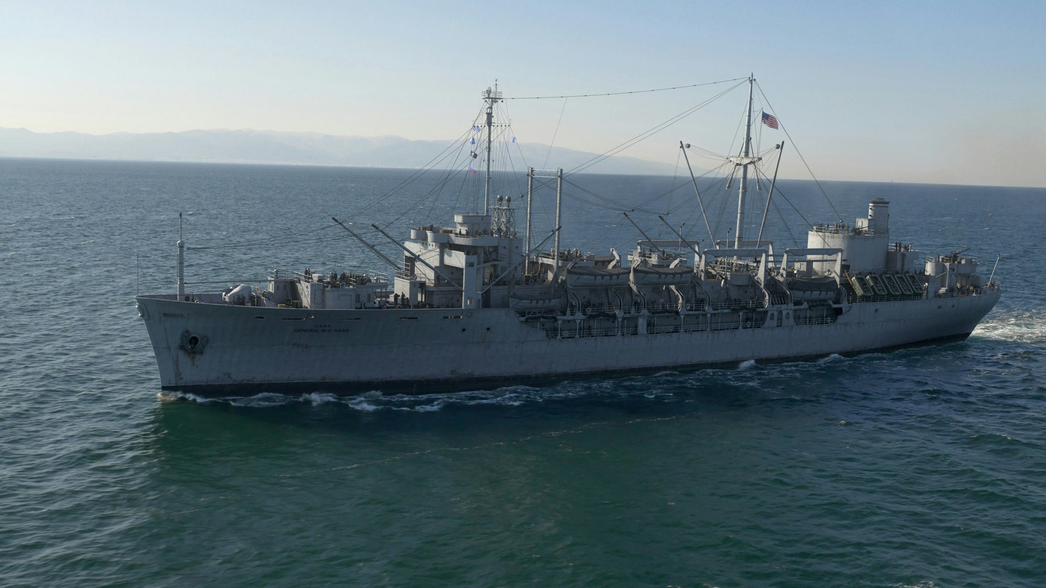 USS HAAN on the way to Korea