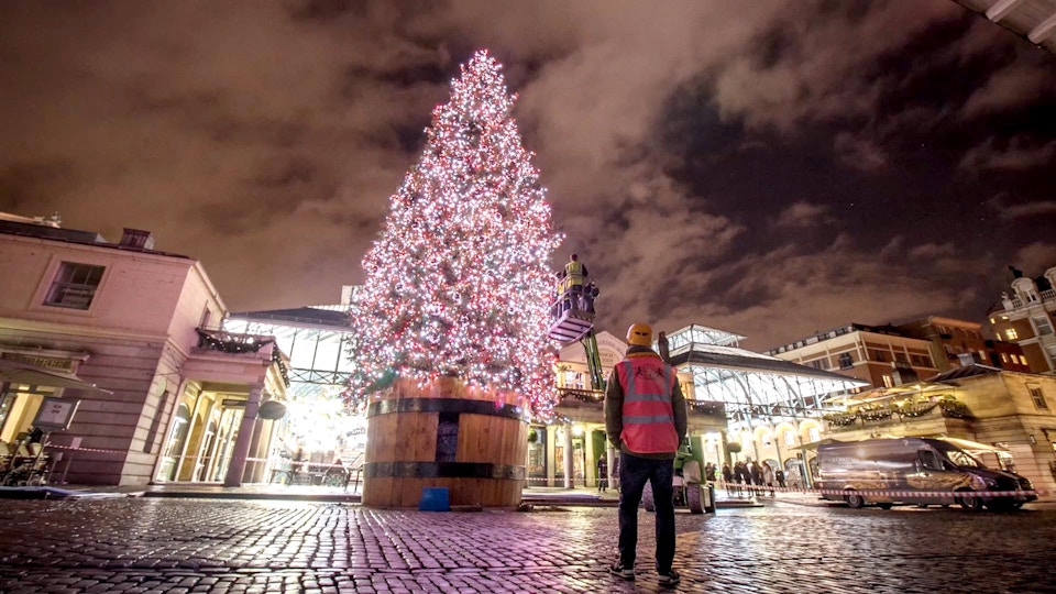 Covent Garden - Christmas Lights Timelapse