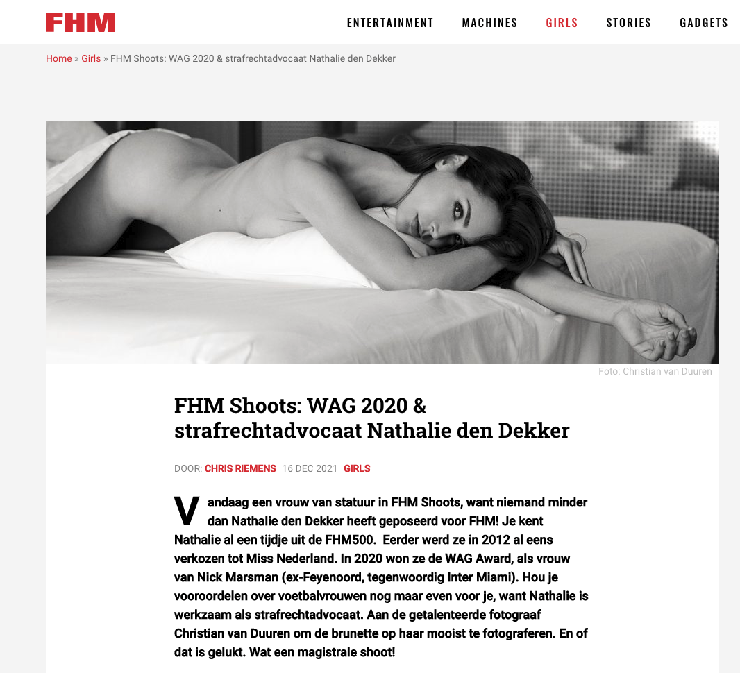 FHM Nathalie Den Dekker