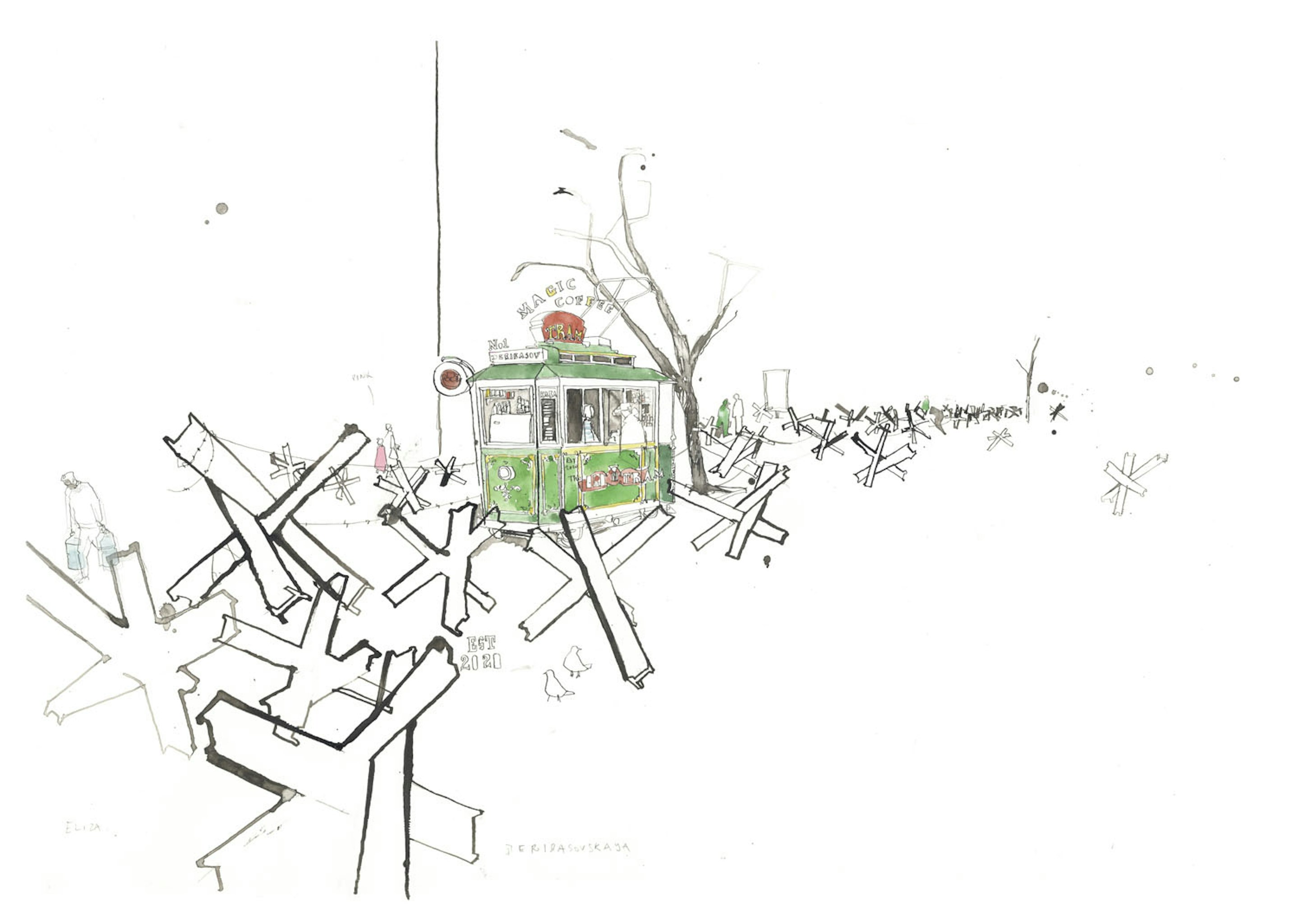 U k r a i n e - George Butler, artist, illustrator, reportage