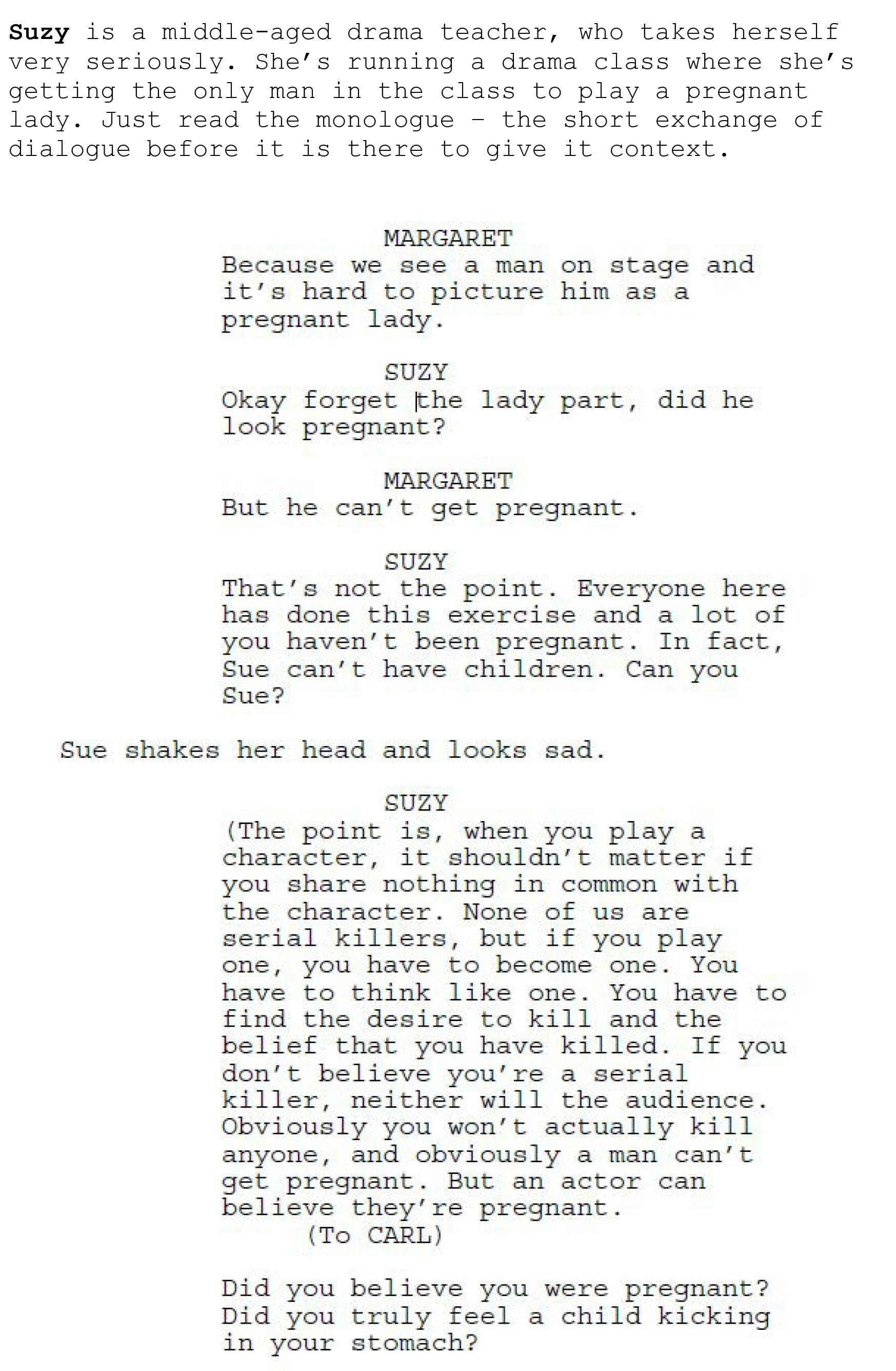 Short Monologues For Auditions Female Kids Matttroy