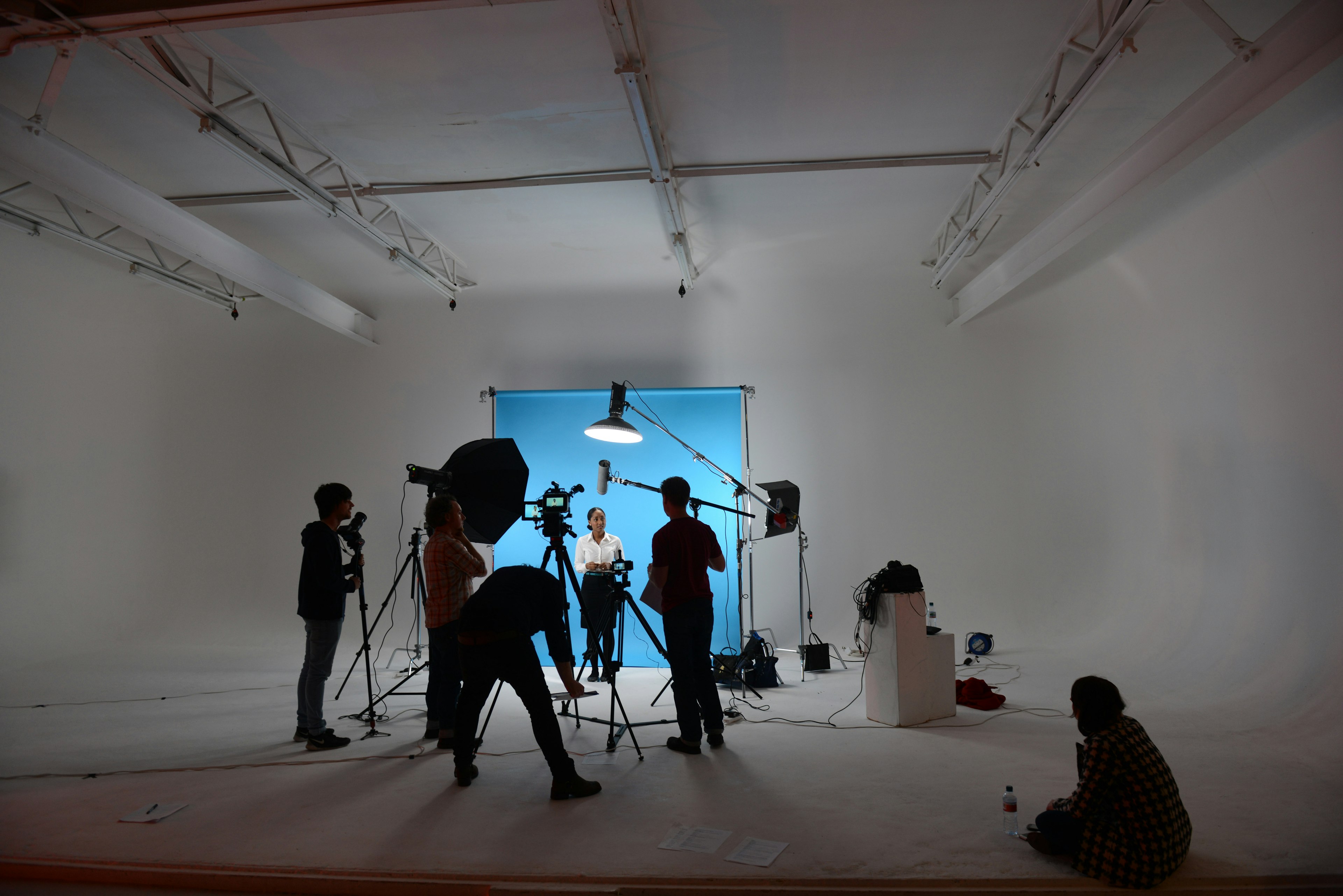 Some of the Crows filming a product launch Some of the Crows filming a product launch