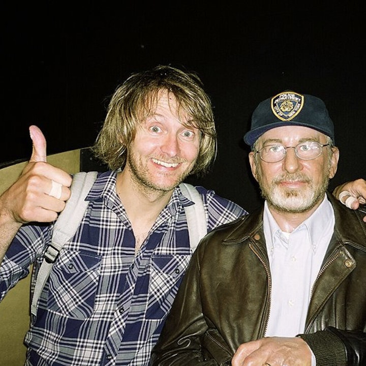 With director Steven Spielberg