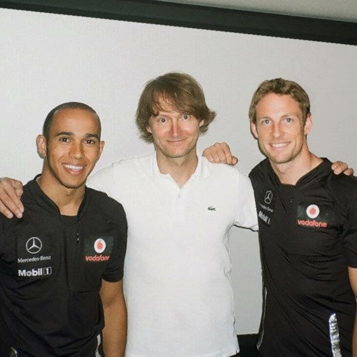 Directing world champion Formula One drivers Lewis Hamilton and Jenson Button for "Tooned"