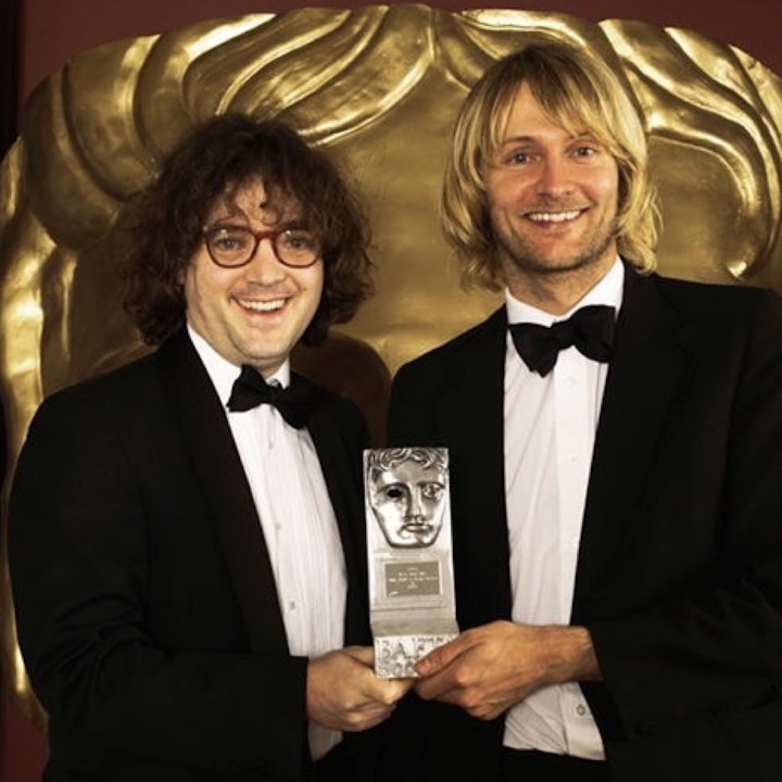 Winning a Bafta award, with long-time producer & collaborator Henry Trotter
