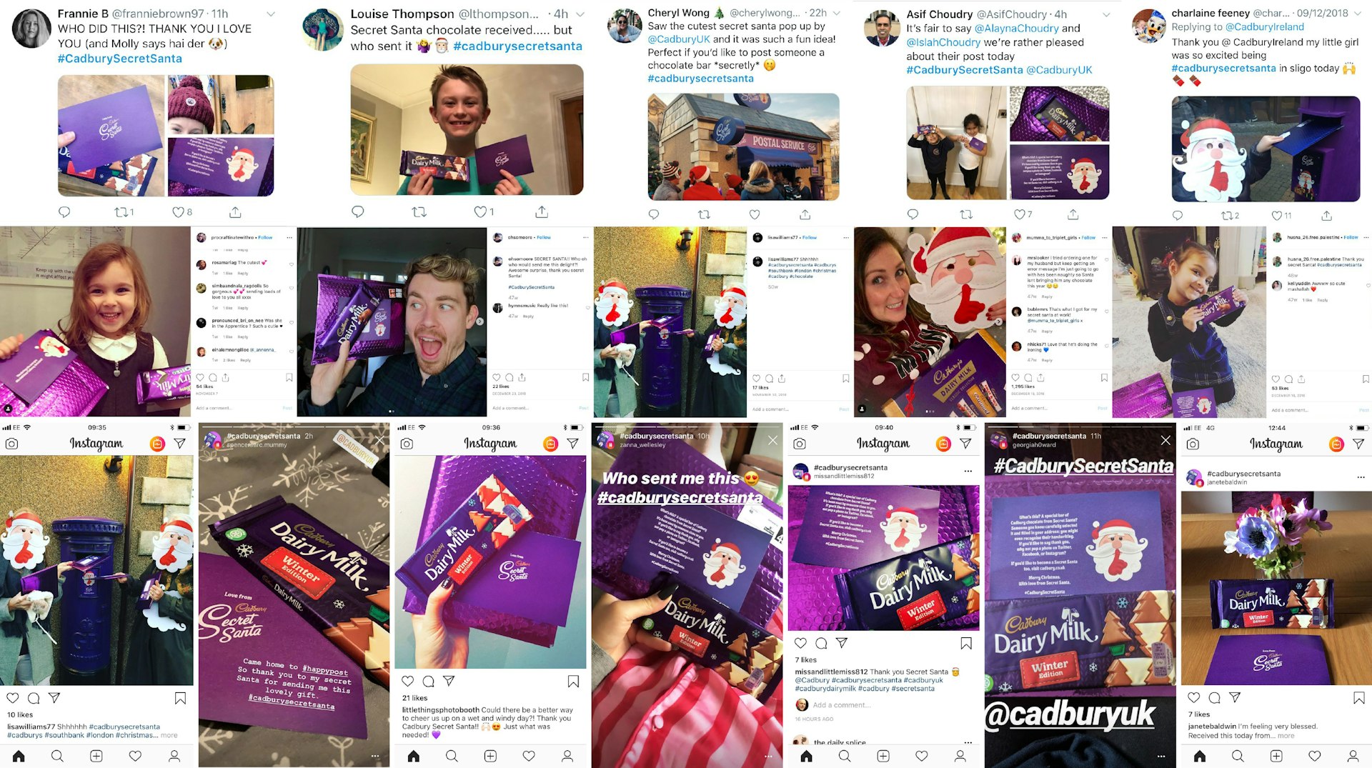 Cadbury Secret Santa Activation Rupert And Phil Cadbury Secret Santa Activation Rupert And Phil
