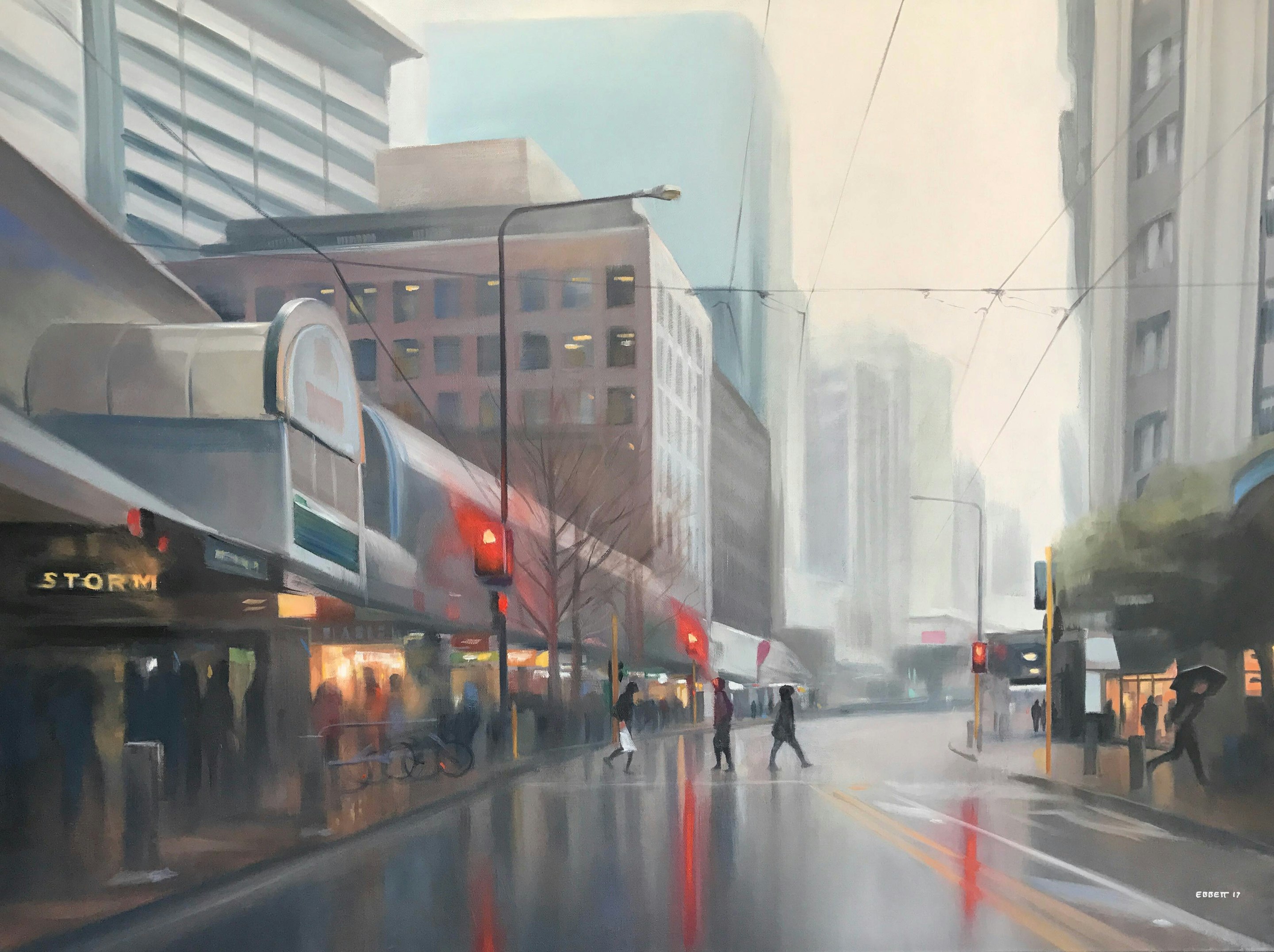 "Lampton Quay Wellington" - "Lampton Quay Wellington"
1010mm x 760mm
oil on canvas
2017