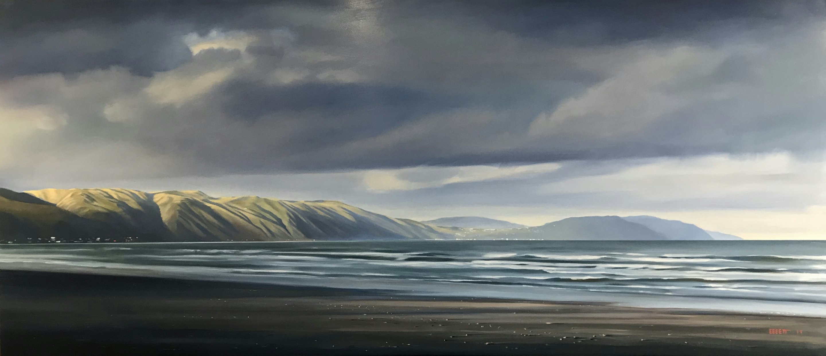 IMG_5971 - 'Paekakariki to Pukerua Bay'. Oil on board.