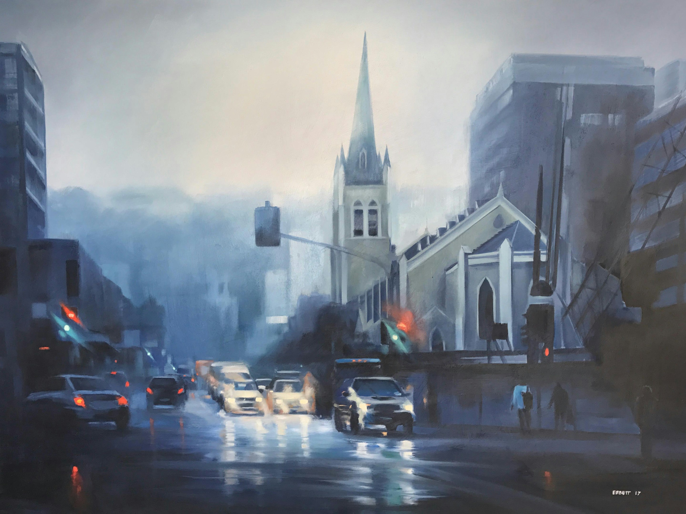 "St Peter's - Willis and Ghuznee St Wellington" - "St Peter's - Willis and Ghuznee St Wellington"
1010mm x 760mm
oil on canvas
2017