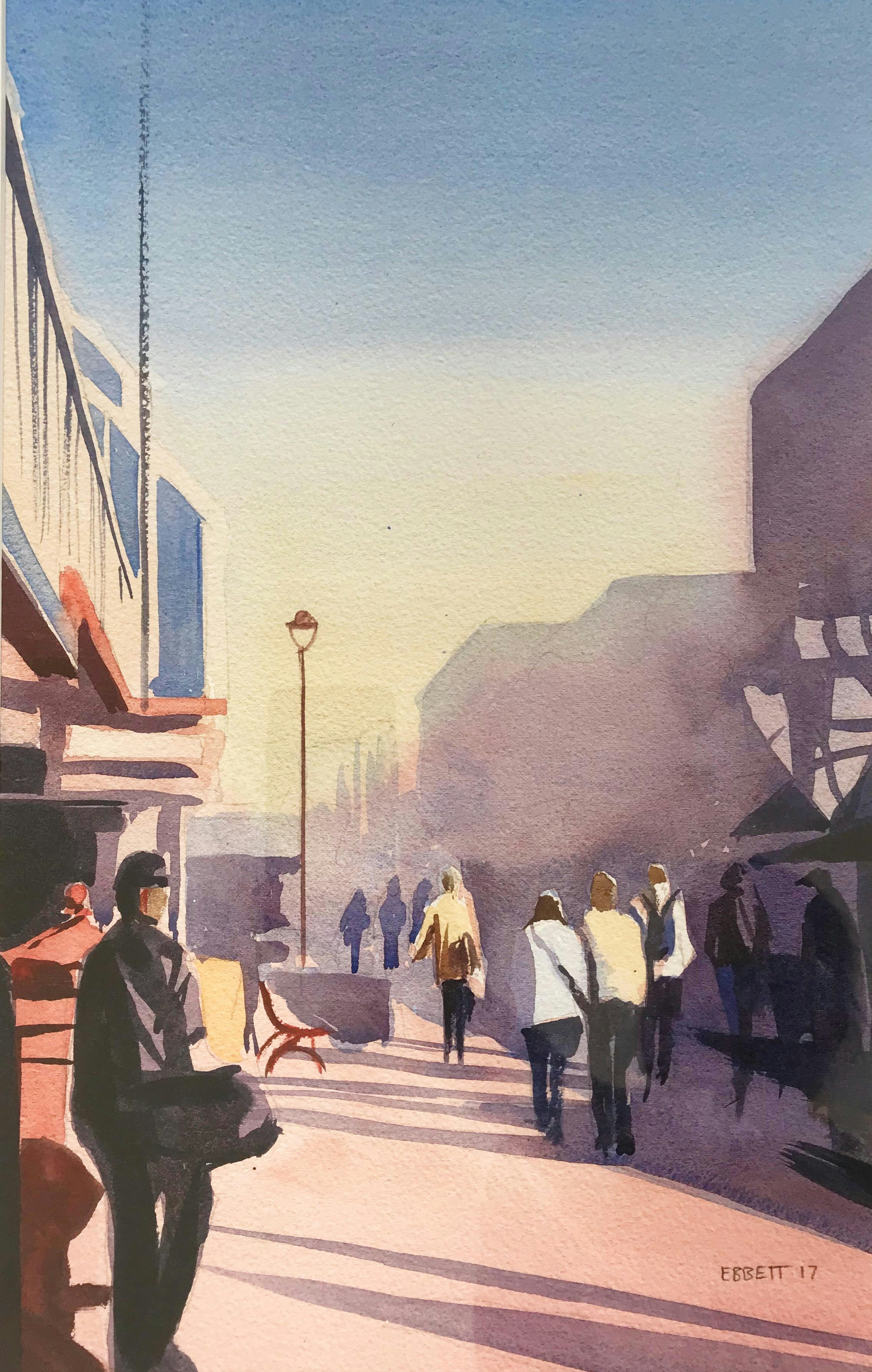 Walking-Down-Cuba - 'Walking Down Cuba' Watercolour. 610mm x 440mm
**SOLD**