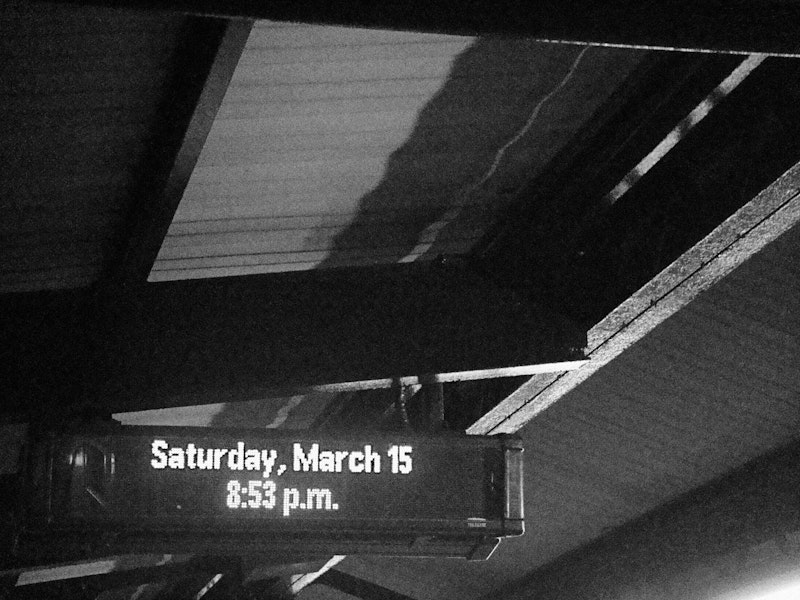 Waiting for the train -
