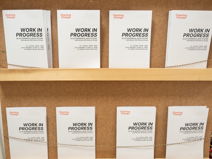 Charting Change: WORK IN PROGRESS exhibition