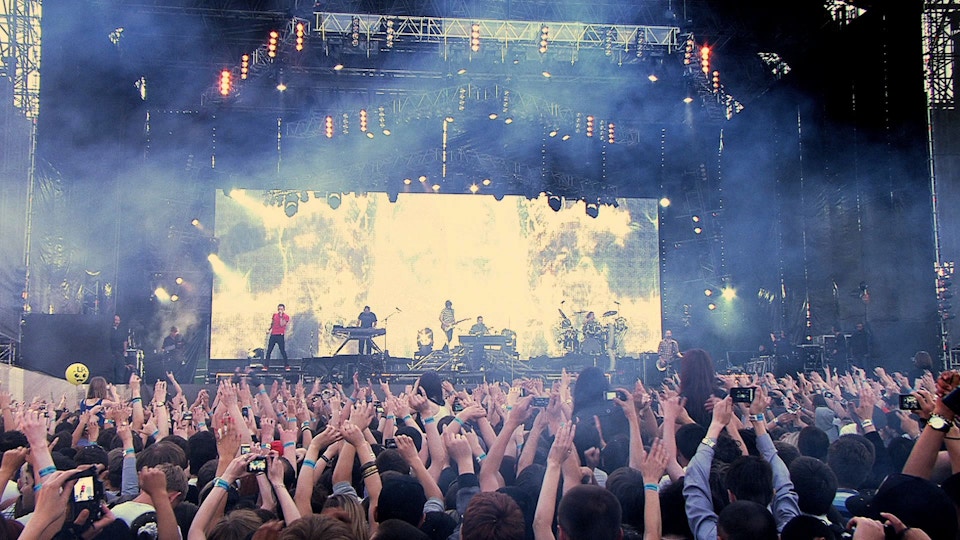 Linkin Park at Red Square, Moscow - Global Premiere of Transformers 3 for Paramount Pictures