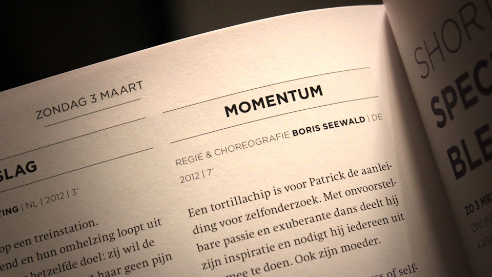 Momentum - Momentum in the catalogue of Cinedans