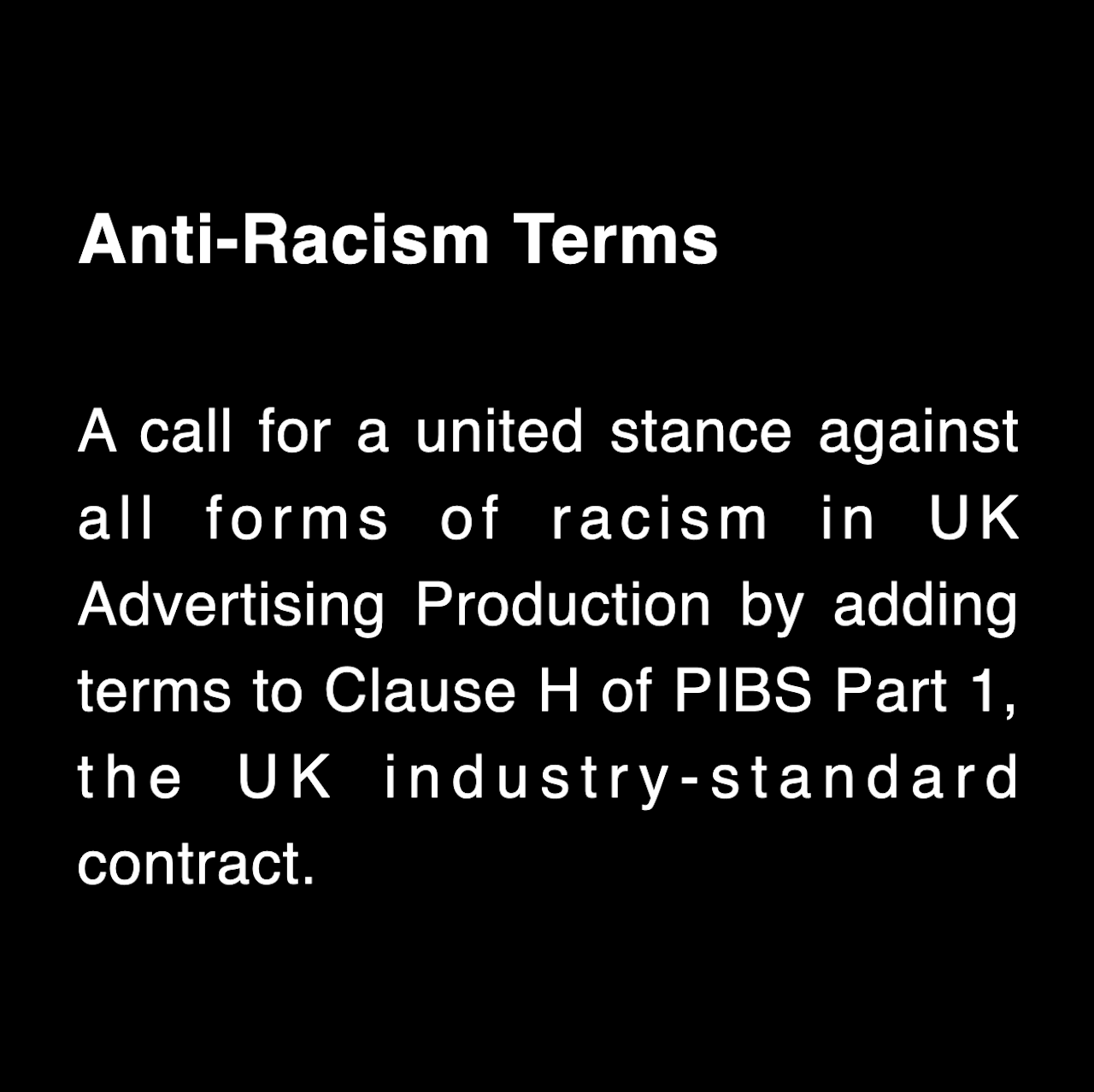 READ our Proposed Anti-Racism terms.