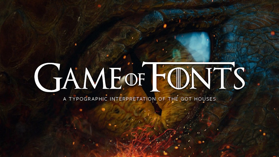 Game of Thrones houses - Typography Challenge