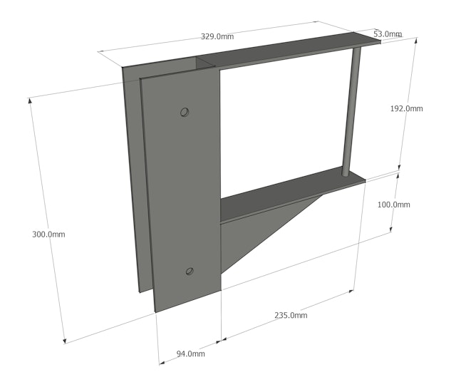 Hinge Bracket Perspective