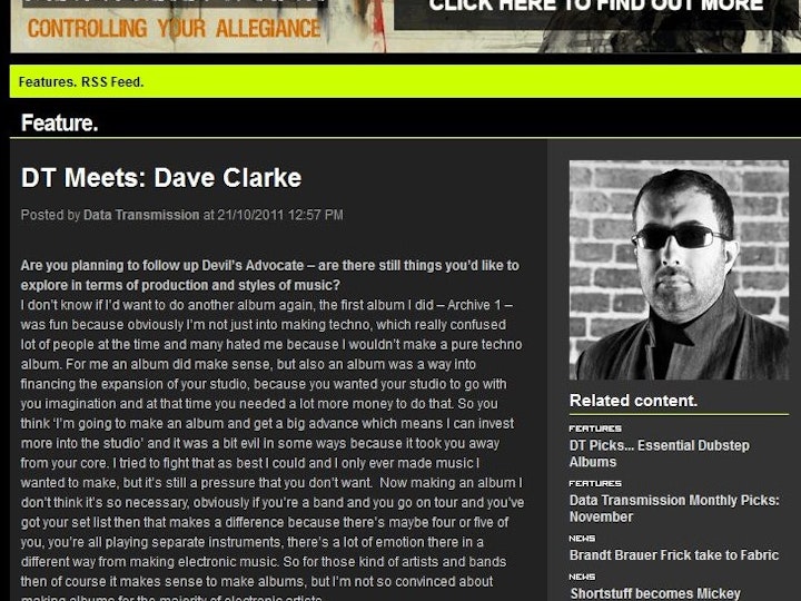 DT meets: Dave Clarke