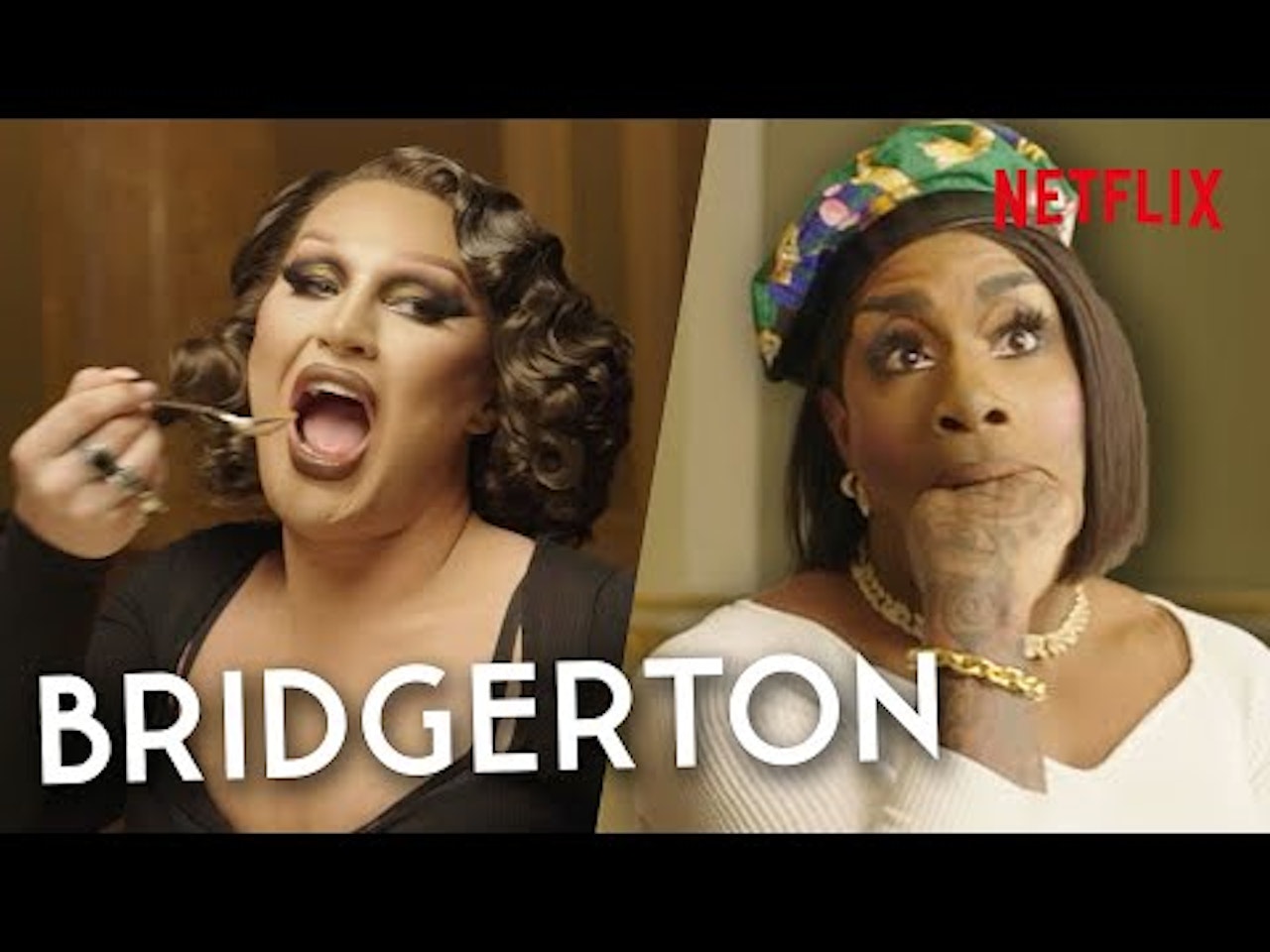 Drag Queens Monét X Change &amp; The Vivienne Take a Bridgerton Etiquette Class | Netflix