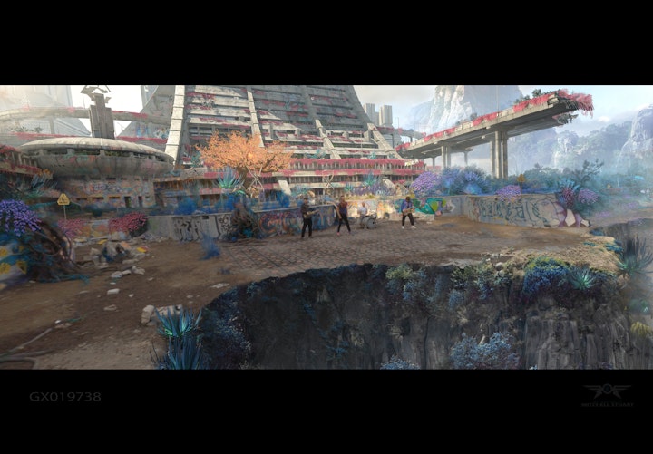 Coldplay / BTS "My Universe" video environment art