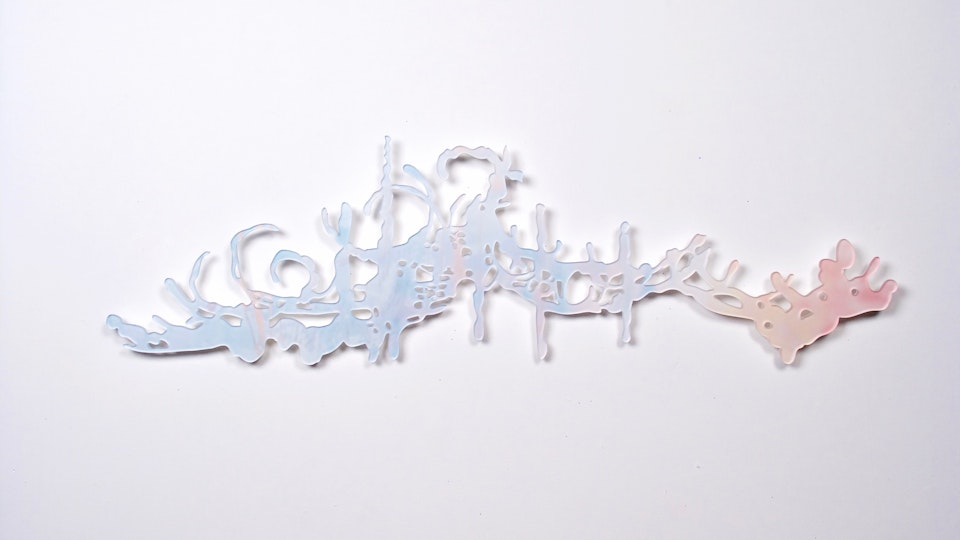 Miami Cloud Machine - Miami Cloud Machine 1 | 48.6 x 14 inches | machined cast acrylic sheet, ultra chrome print | 2009
