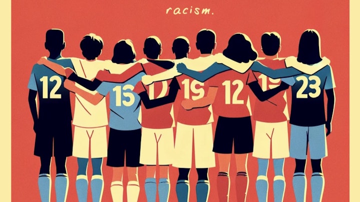 The biggest stars in soccer stand together against antisemitism and racism.  Different teams.  One goal.