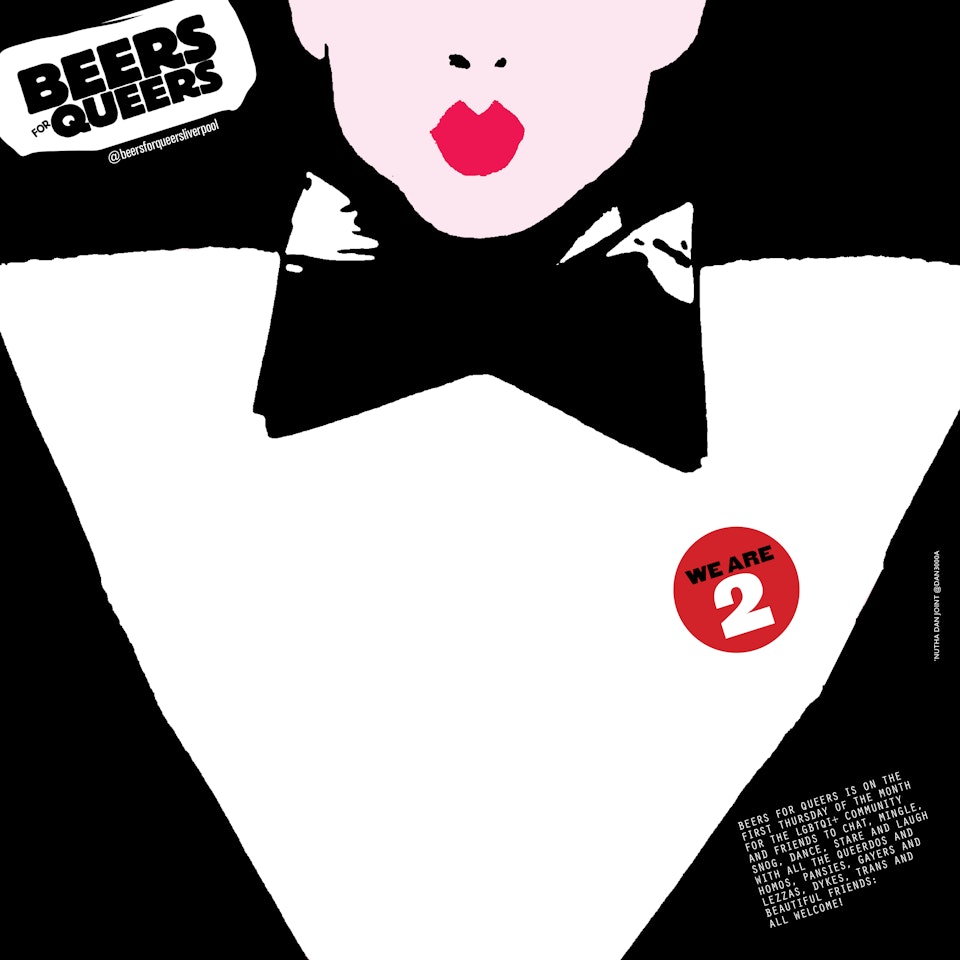 Posters for Liverpool club night Beers for Queers (2017 – 2020) Beers for Queers, November 2019