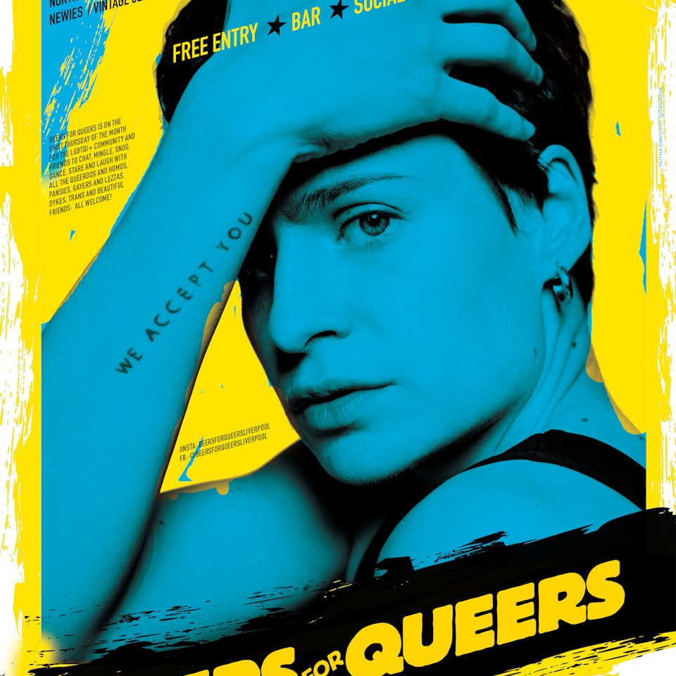 Posters for Liverpool club night Beers for Queers (2017 – 2020) Beers for Queers, August 2019