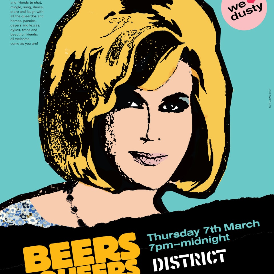 Posters for Liverpool club night Beers for Queers (2017 – 2020) Beers for Queers, march 2019