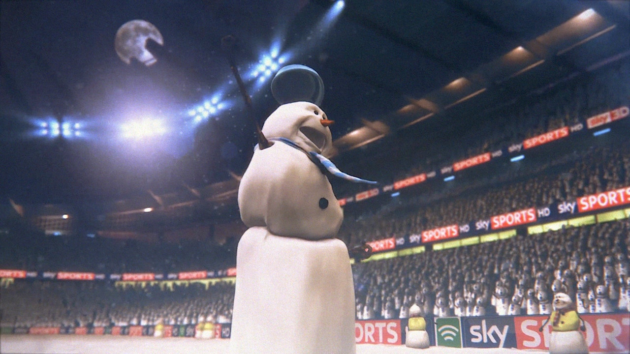 Snowman Christmas Football -