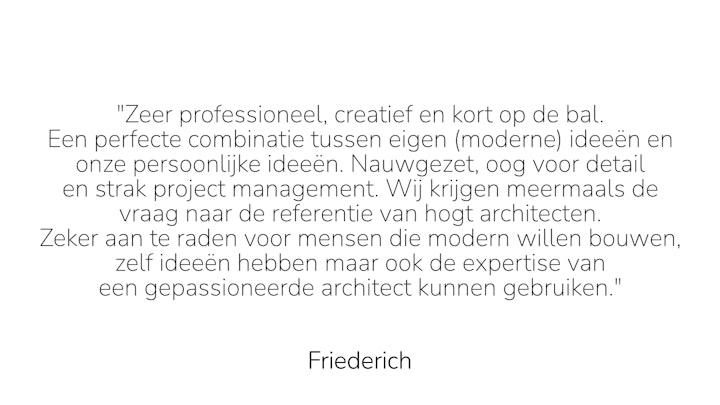 hogt architecten - Friederich