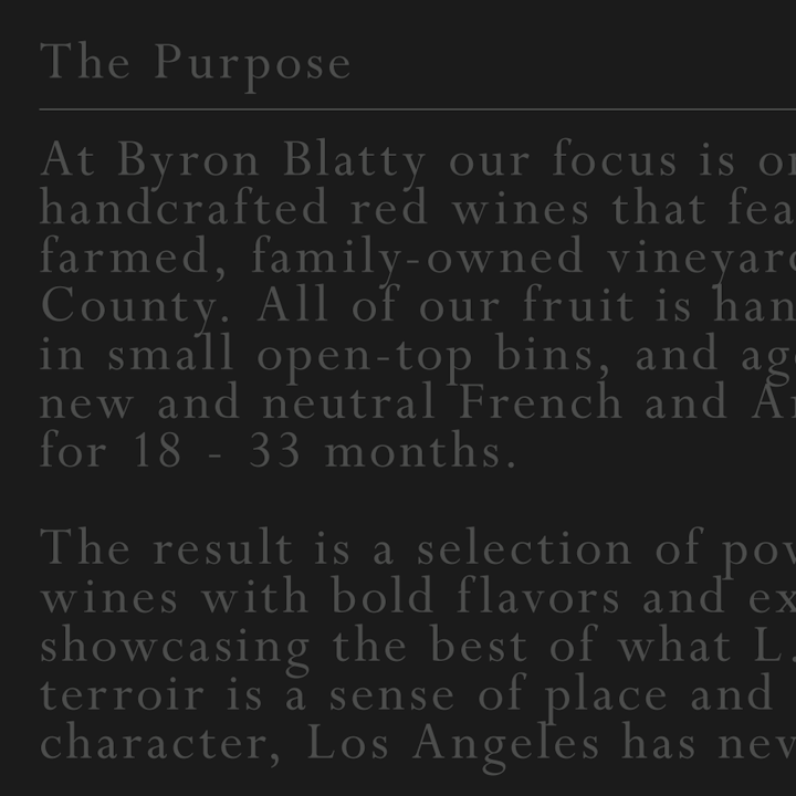 Byron Blatty Wines