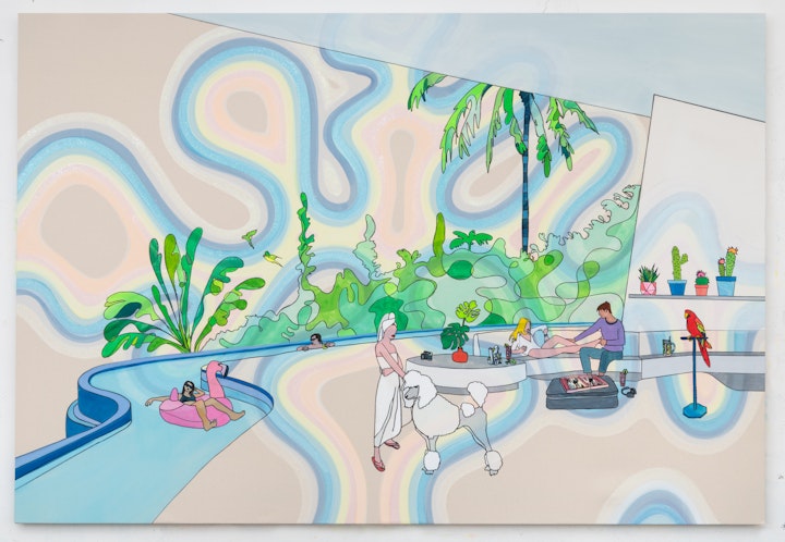 Parrot Pool  54"x84"