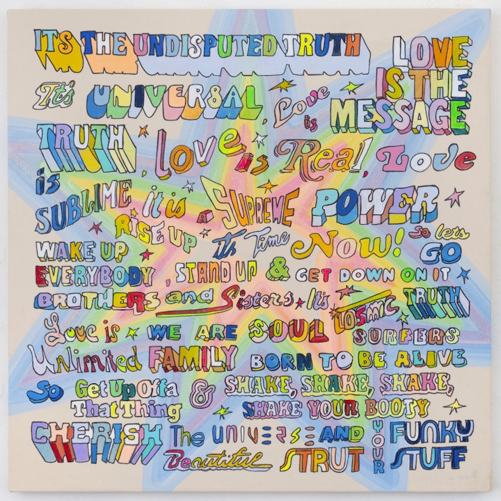 Power Now 34"x34" 
Acrylic/Marker/OilPastel/DiamondDust/Canvas