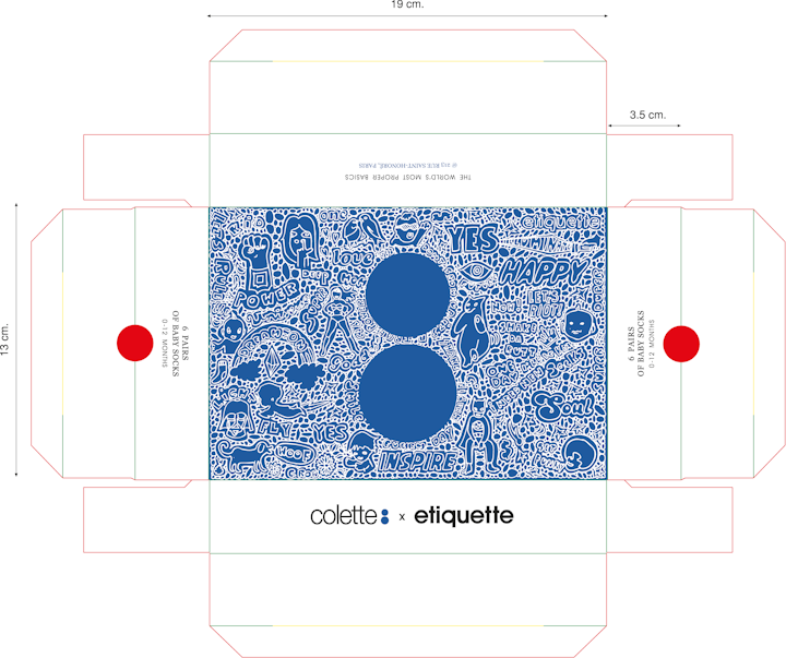 Children Sock packaging for ColetteXEtiquette  Colette -Paris