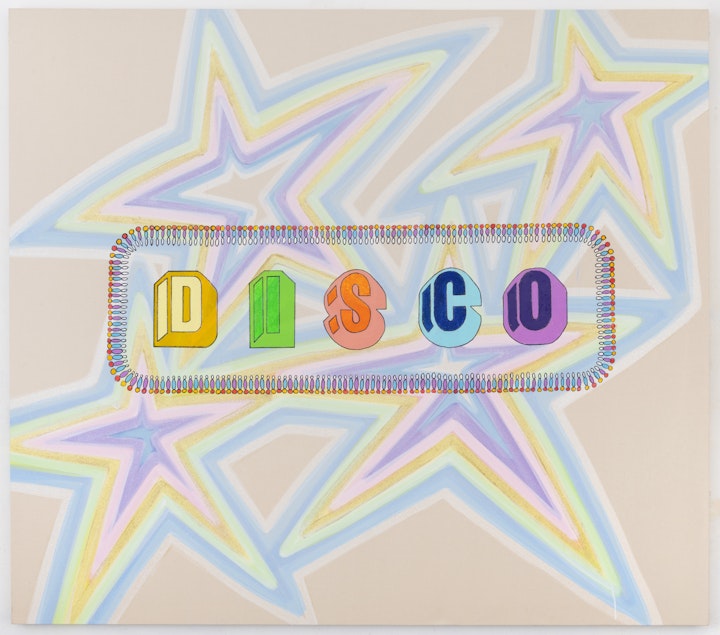 Disco 58"x66" 
Acrylic/Marker/OilPastel/DiamondDust