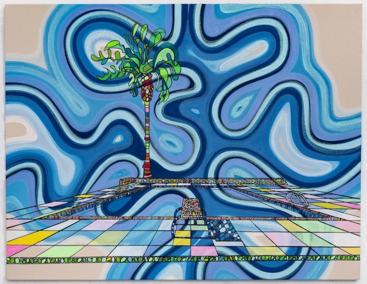 Palm Pool 42”x52”