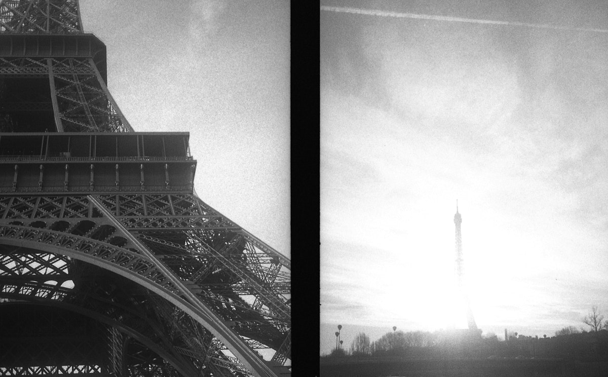 eiffel tower and flare