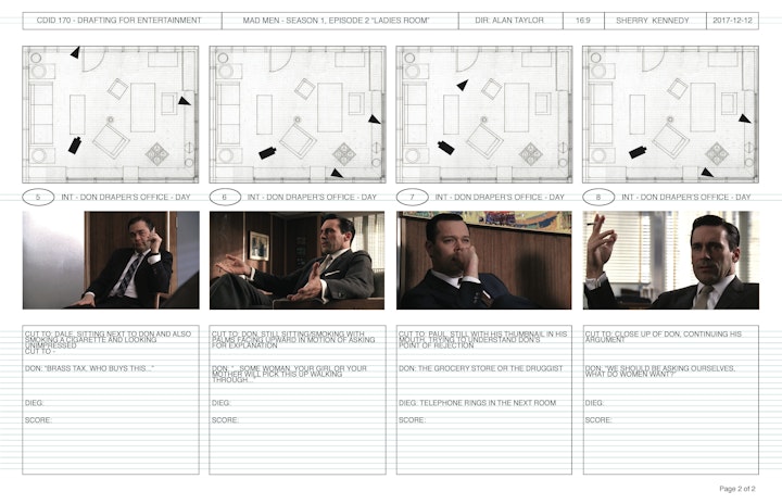 Mad Men: first white model - Storyboard page 2