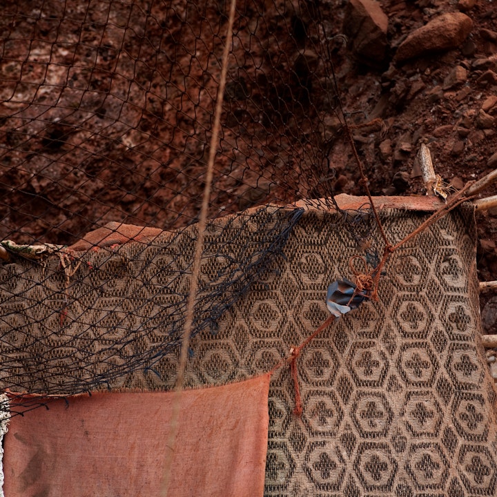 ©Violaine Chapallaz Vissershut serie Marokko - Doeken en touwen