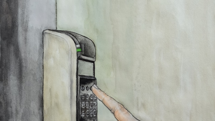 Illustrations - Vintage intercom scene for comic story
Graphite, watercolor and color pencil on paper; 2017