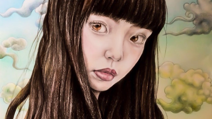 Artworks - Sky girl
Graphite, pencil, oil pastel, aquarelle, acrylic on paper; 2018